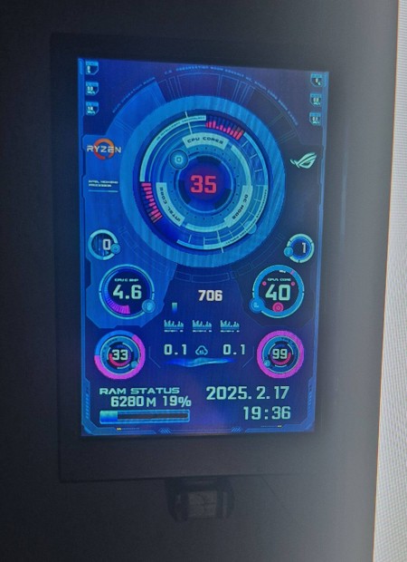 3,5" LCD PC teljesítmény monitor