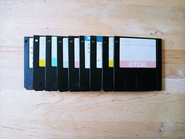 3,5 floppy 1,44 Mb egyszer hasznlt lemez