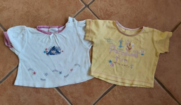 3-6 hónapos (kb 68-as) használt állapotú Disney és George póló csomag