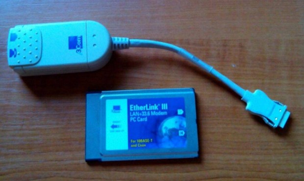3 Com PCMCIA fax modem laptopba