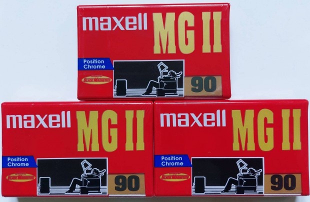 3-DB Maxell Mgii 90 Position Chrome Kazetts MAGN Kazetta Maxell