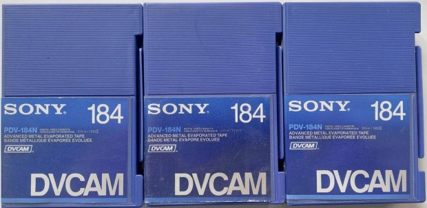 3-DB Sony 184 Dvcam PDV-184N Metal Vdeokamera Kazetta Vide Kazetta