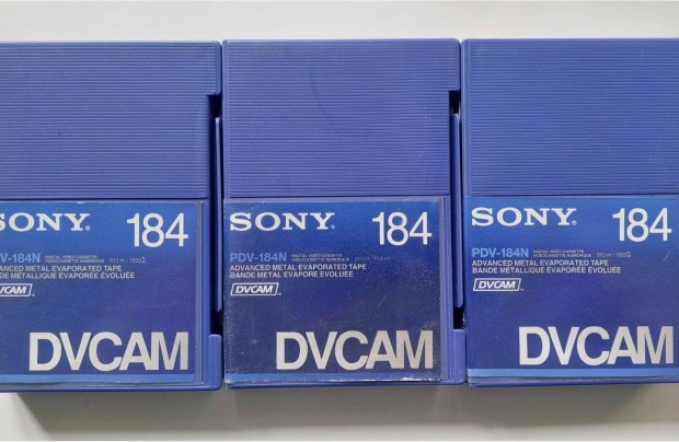 3-DB Sony 184 Dvcam PDV-184N Metal Videokamera Kazetta Videó Kazetta