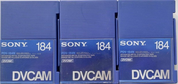 3-DB Sony 184 Dvcam PDV-184N Metal Videokamera Kazetta Vide Kazetta