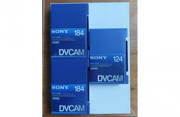 3-DB Sony Dvcam PDV-184 124 Metal Videokamera Kazetta Videó Kazetta