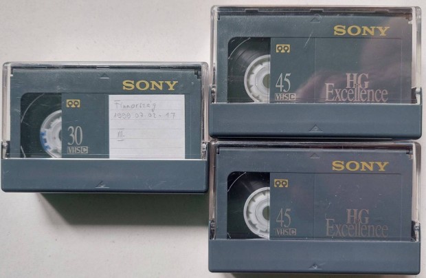 3-DB Sony HG VHSC VHS C Video Tape Videokamera Kazetta Vide Kazetta