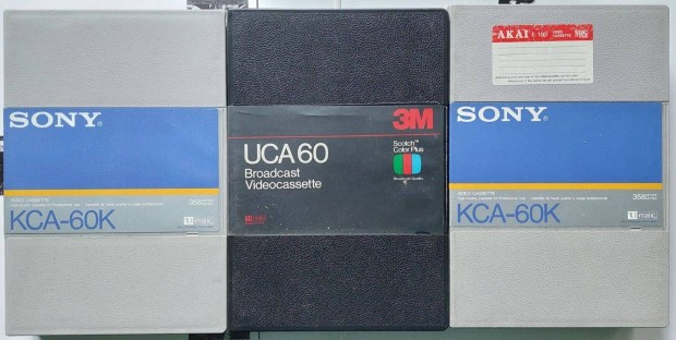 3-DB / Sony KCA-60K 358m UCA 60 U-Matic Videokamera Videó Kazetta Sony