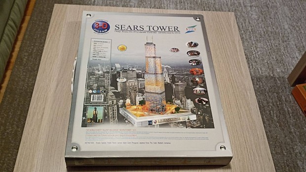 3-D Sears Tower trbeli kirak, vilgtssal - csak kibontva lett