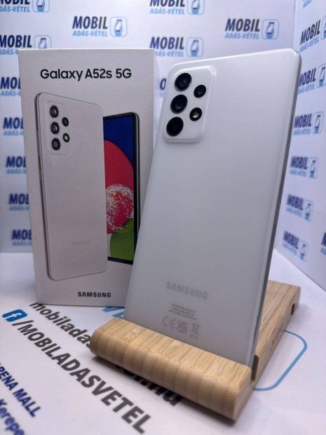 3 Dobozzal Samsung Galaxy A52S, 6/128GB fggetlen, 1 v garancival!