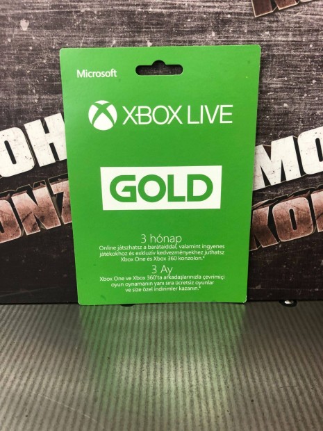 3 Hnap Xbox Live Gold Elfizets Xbox One