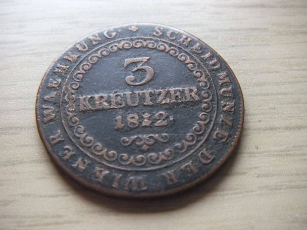 3 Krajcr 1812 ( G ) Ausztria a kpen lthat llapotban