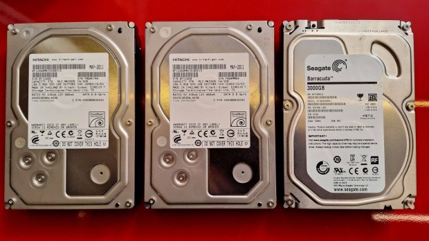 3 TB Seagate Barracuda s Hitachi 3,5" winchester vincseszter