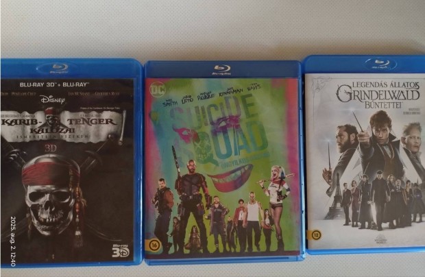 3 blu ray, bluray, bd, 2d, 3d film eladó