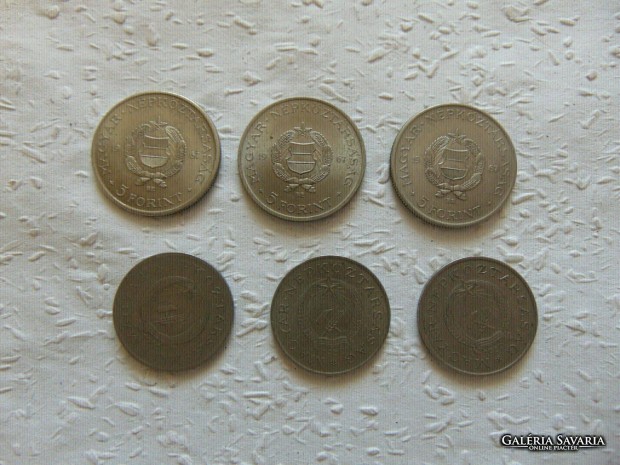 3 darab 5 forint 1967 - 3 darab 2 forint LOT !