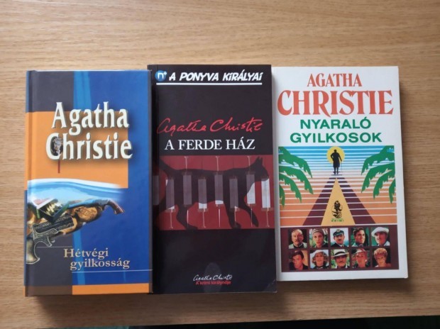 3 darab Agatha Christie regny elad!