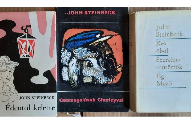 3 darab John Steinbeck knyv elad