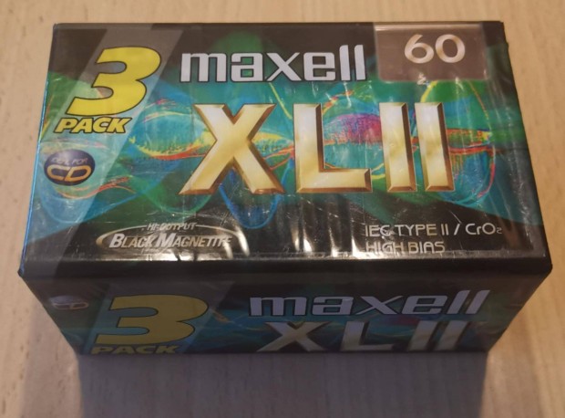 3 darab Maxell XL II 60 perces audikazetta