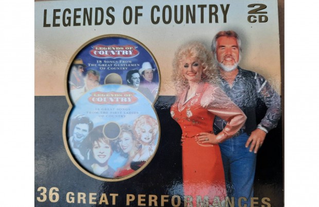 3 darabos Legends of country CD szett elad