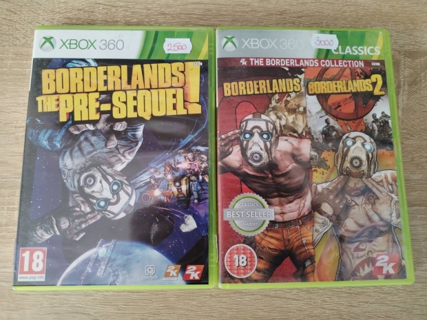 3 db Borderlands Xbox 360 jatk egyben 