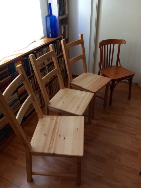 3 db IKEA Ivar szk s egy Thonet-jelleg szk elad