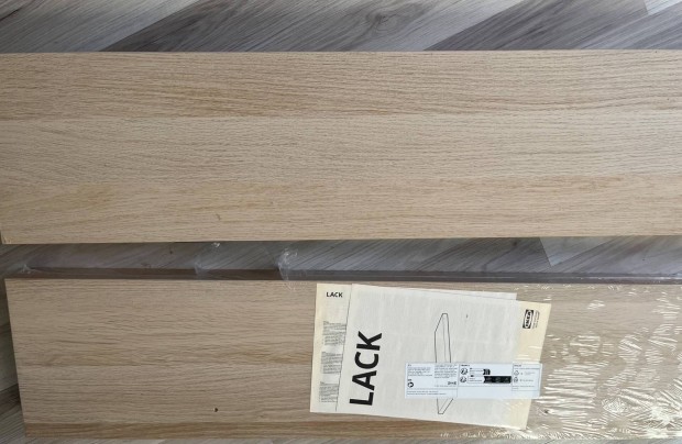 3 db Ikea Lack fehrre pcolt tlgy hats falipolc 110x26 cm