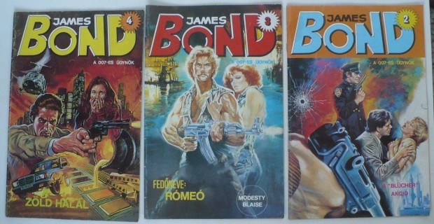 3 db James Bond kpregny: A Blcher akci, Fedneve Rme, Zld hall