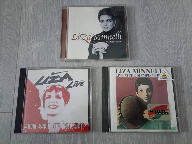 3 db Liza Minnelli cd lemez gyri eredeti The Collection Live Paris