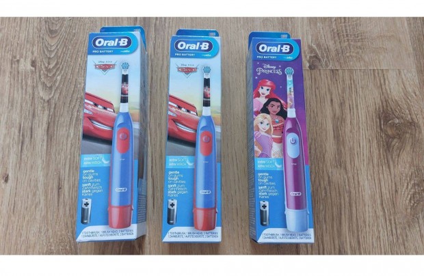 3 db Oral-B Advance Disney elektromos fogkefe gyerekeknek