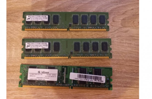 3 db SD RAM memória, hibátlan állapotban eladó