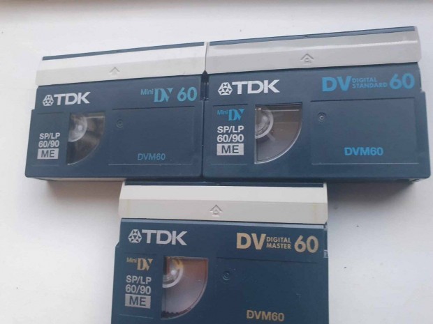 3 db TDK Mini DV ME DVM60 Videokamera Kazetta plusz 1 ajndk