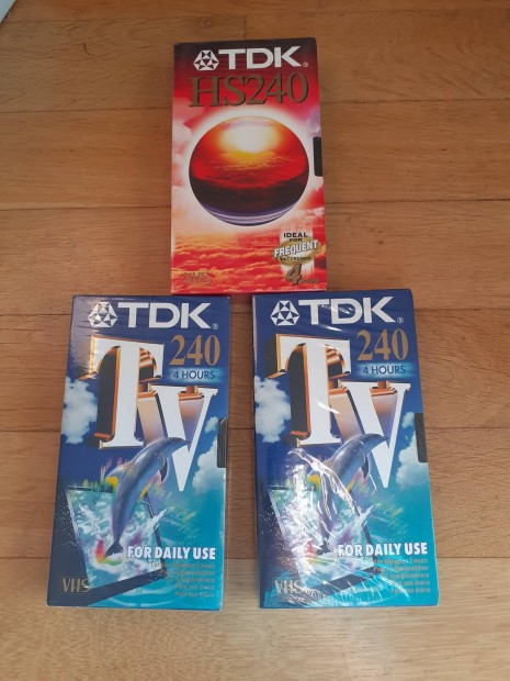 3 db TDK VHS bontatlan vide kazetta 