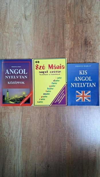 3 db angol nyelvknyv egyben elad