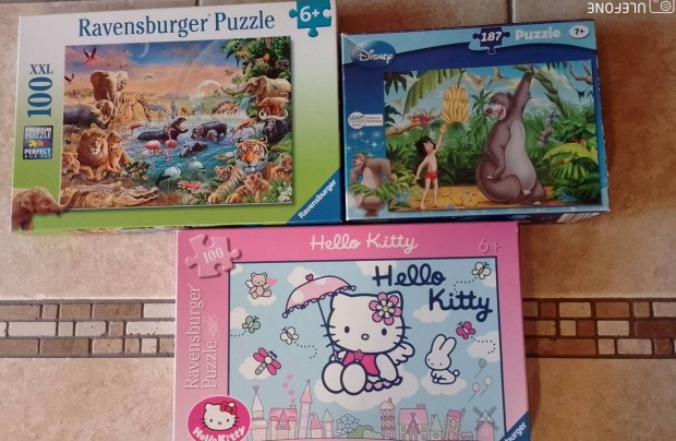 3 db puzzle 100 darabos