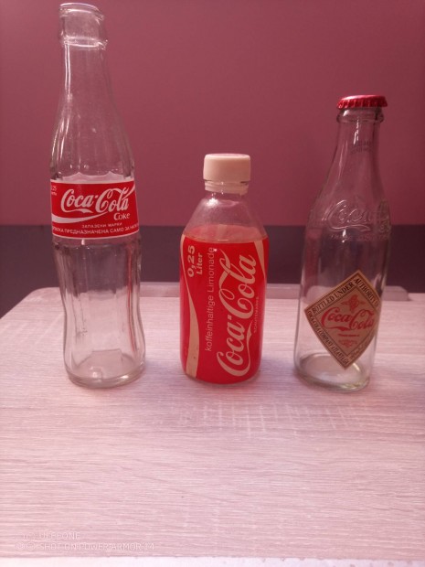 3 db retro Coca Cola veg