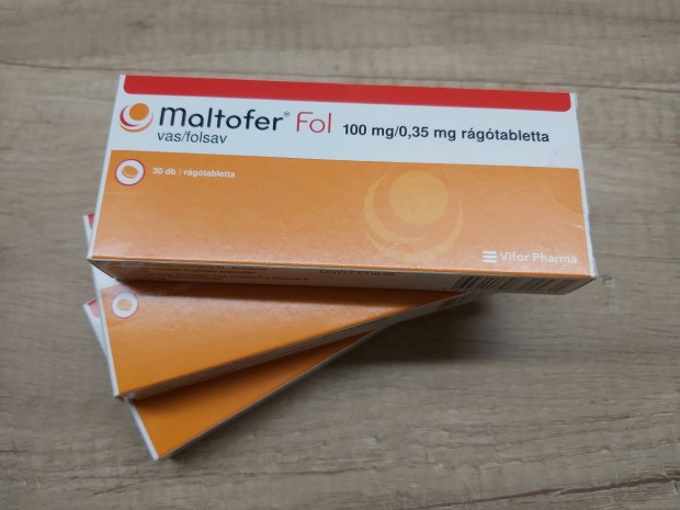 3 doboz Maltofer 100 mg/0,35 mg vas/folsav rgtabletta