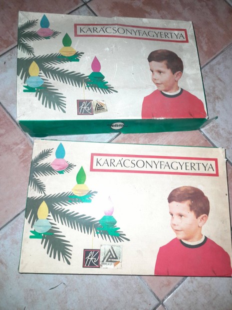 3 doboz retro karcsonyi gsor