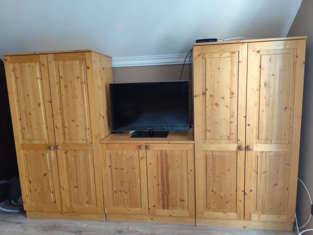 3 elemes lakkozott feny� szekr�nysor