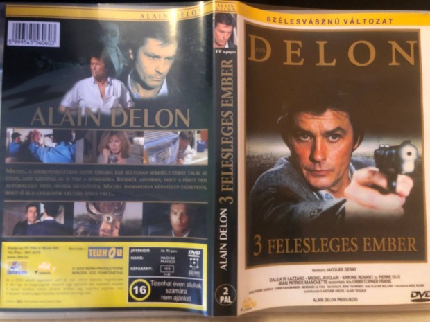 3 felesleges ember (karcmentes, Alain Delon) DVD