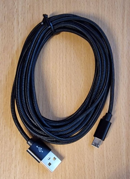 3 méter hosszú 3A Micro USB - USB 2.0 adat és töltőkábe