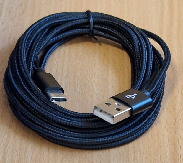 3 méteres 3A Type C - USB 2.0 adat és töltőkábel