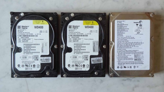 3 x 40GB IDE disks Seagate & Western Digital