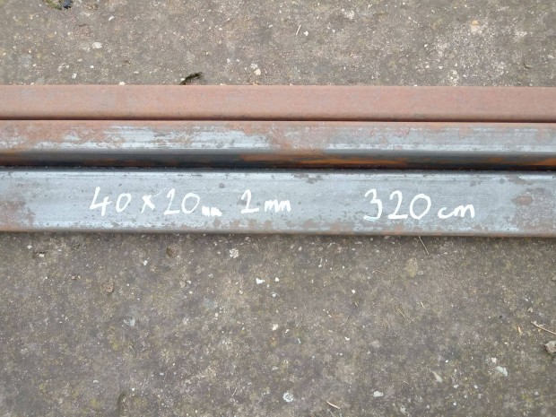 3db 320cm hossz 40x20x2mm zrtszelvny