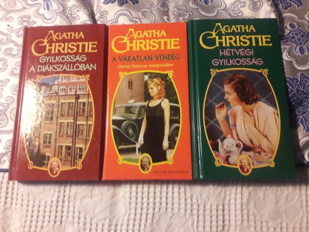 3db Agatha Christie knyv, hibtlan llapot