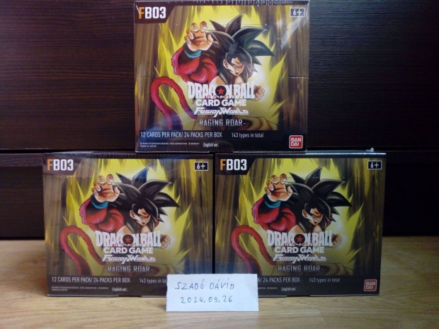 3db Bontatlan Dragon Ball Super Fusion World FB03 Raging Roar Display