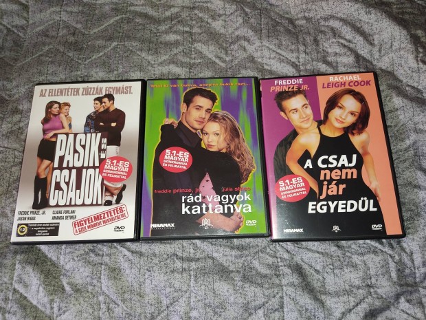 3db Freddie Prinze Jr. DVD egyben magyar szinkronnal 