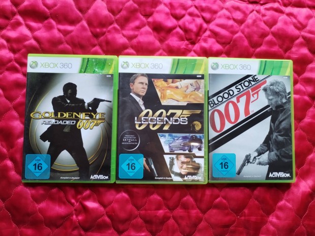 3db James Bond Xbox 360 jtk egyben 