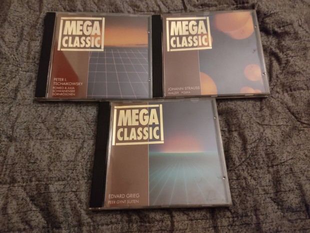 3db Mega Classics CD (Csajkovszkij,Grieg,Strauss) egyben