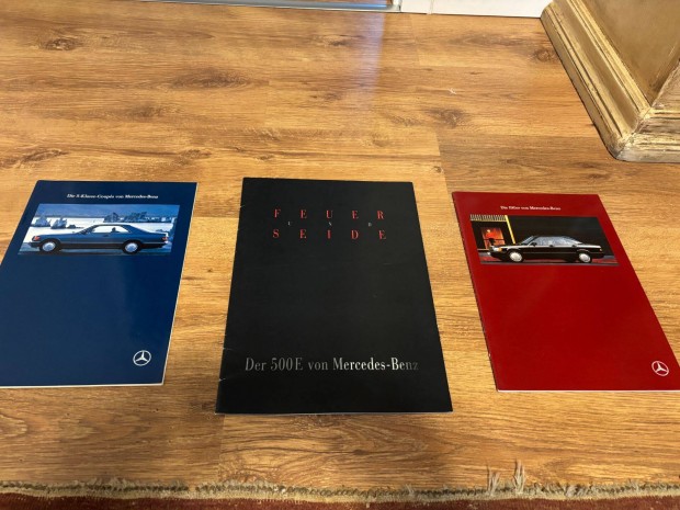 3db Mercedes Benz katalógus, prospektus, brosúra, hirdetési anyag