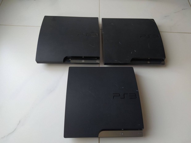 3db PS3 Playstation3 Slim jtkgp konzol Egyben hibsak