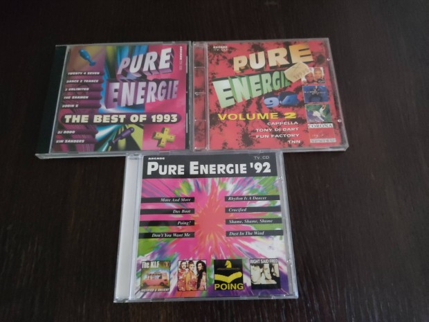 3db Pure Energie Dance CD egyben (1992/1993/1994)